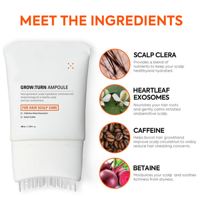 Hair Growth Serum with Built-In Brush
