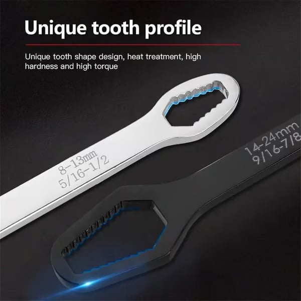 🔧8-24mm Double-Ended Self-Tightening Torx Wrench for Auto Repair🔧