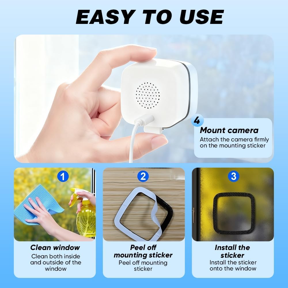 Smart 2K Window Security Camera