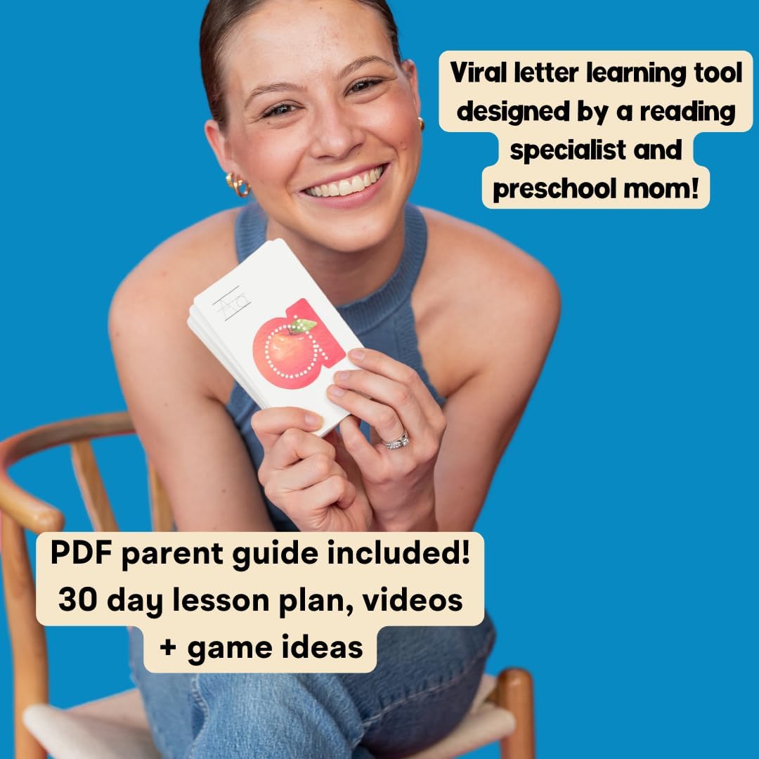 Picture Mnemonic Phonics Flashcards – Lowercase Alphabet Letter Sound Cards for Preschool & Kindergarten Reading