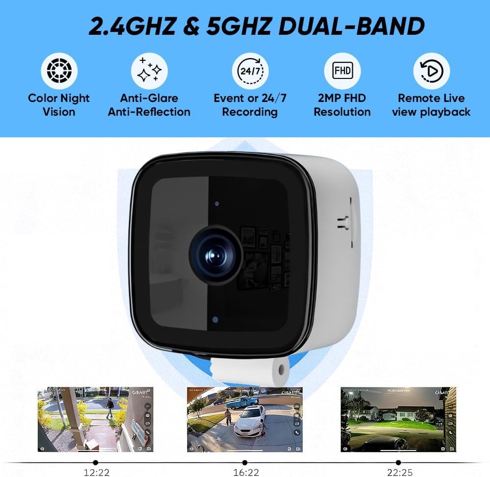 Smart 2K Window Security Camera