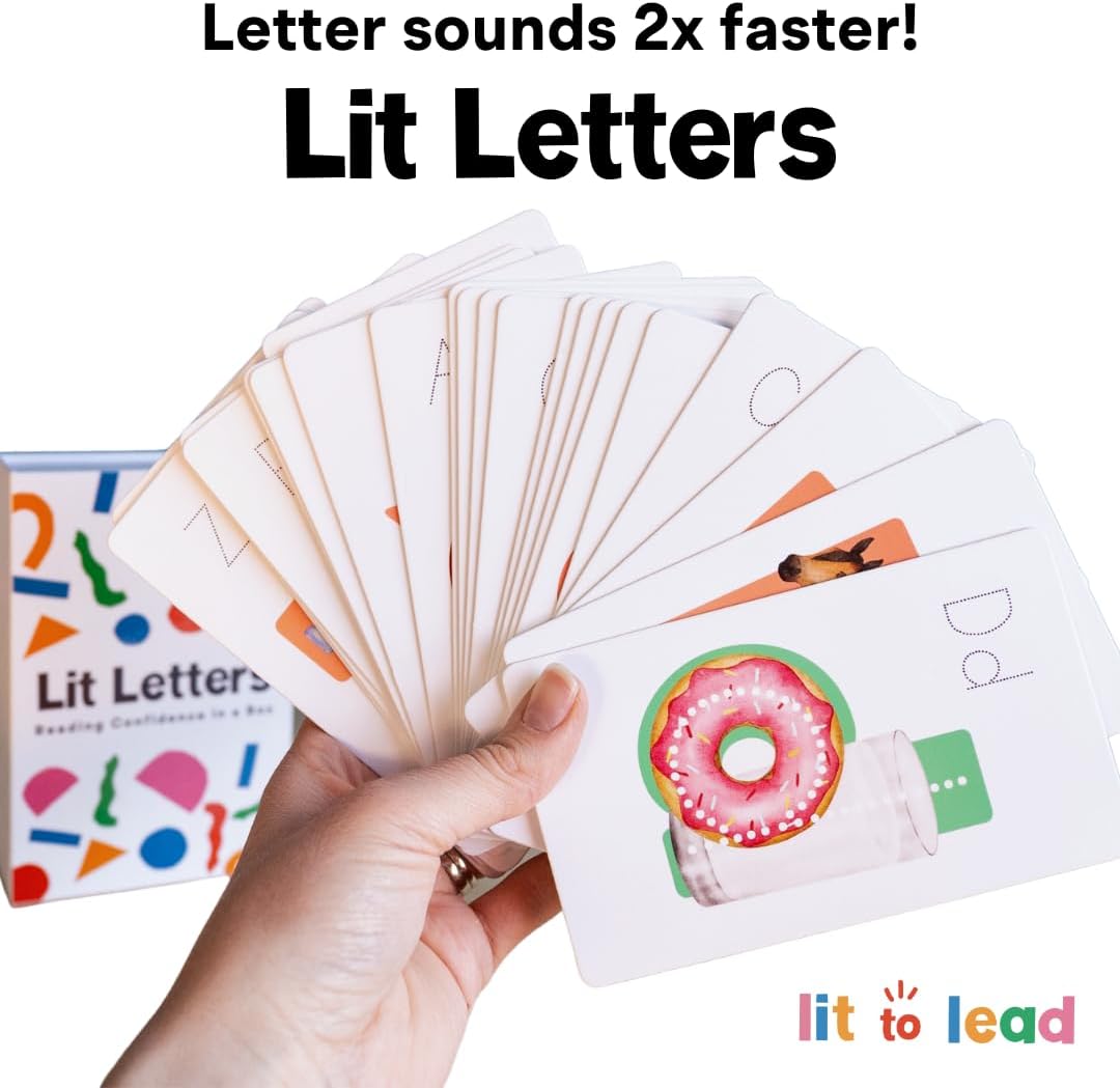 Picture Mnemonic Phonics Flashcards – Lowercase Alphabet Letter Sound Cards for Preschool & Kindergarten Reading