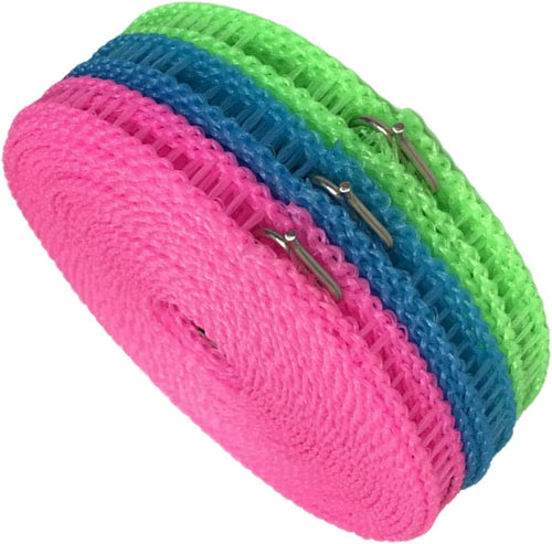 3-Pack Portable Travel Clotheslines – Wind-Resistant Laundry Lines for Indoor, Outdoor & Camping Use