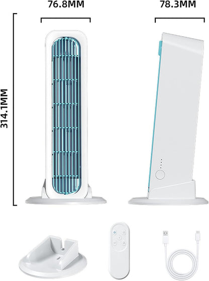 【90S Cool Down the Whole Room】Tower Fan Standing and Lying Down Air Conditioner