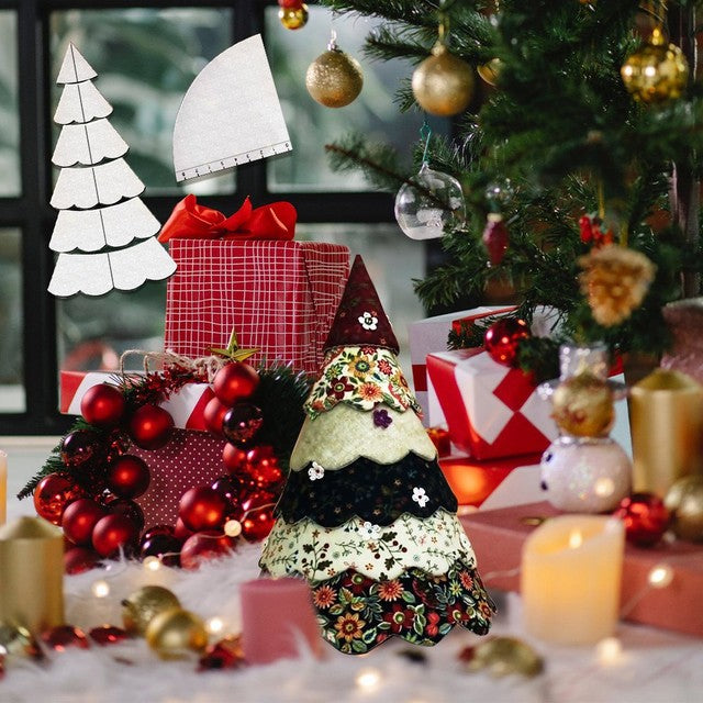 Christmas Quilt Tree Pattern Set(7PCS)-With Instructions