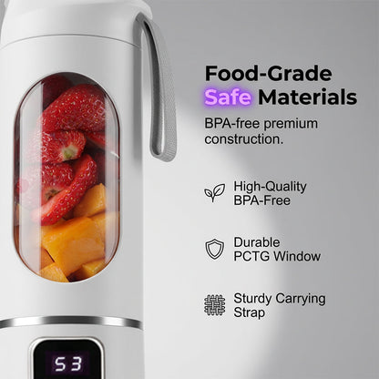 🔥 Portable Cordless Juicer – Ideal for Smoothies, Shakes & On-the-Go Fresh Juice 🥤🍓