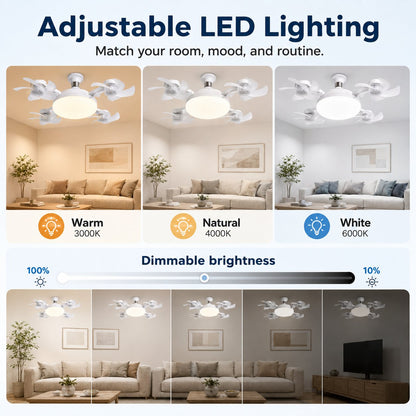 2026 New E27 Socket Ceiling Fan Light