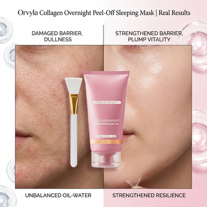 🌙✨Collagen-Infused Peel-Off Overnight Mask – Hydrating Face Mask for a Smooth, Dewy-Looking Glow