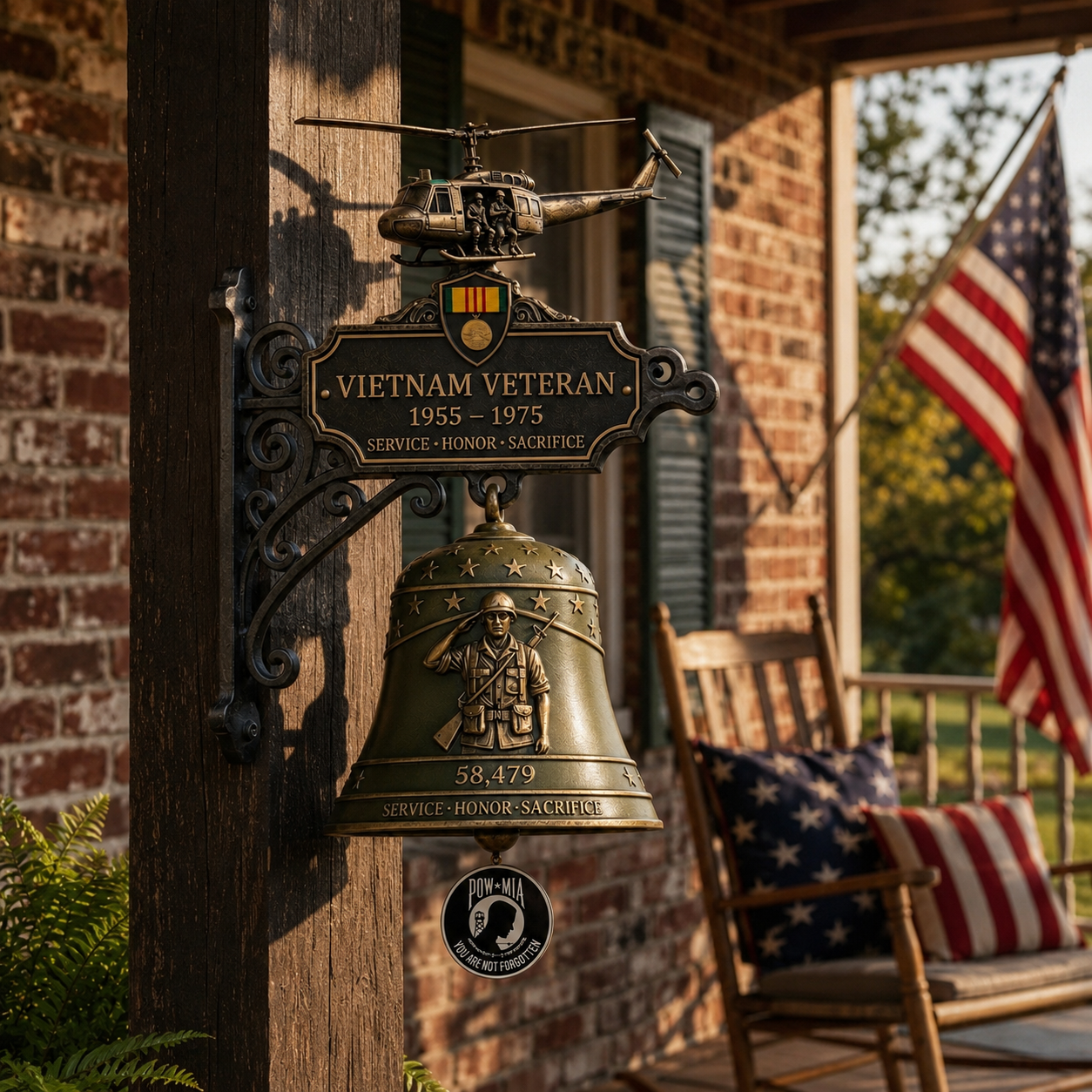 🔔 Veteran Tribute Wall Bell 🎖️