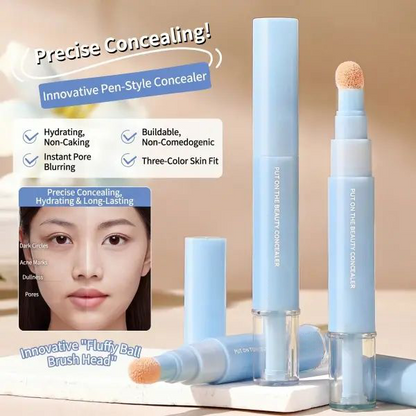 Dual-effect Concealer & Foundation Eye Concealer, Korean pressed powder foundation for a flawless complexion.