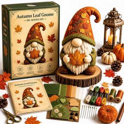 🧵DIY Patchwork Gnome Craft Kit for Handmade Home Décor🧙‍♂️