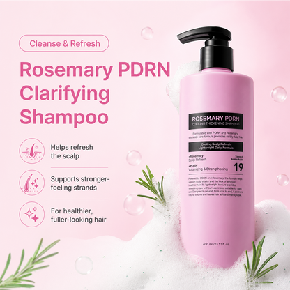 Rosemary PDRN Scalp & Hair Care Set – Shampoo, Conditioner, Hair Mask & Scalp Serum for Fuller-Looking Hair