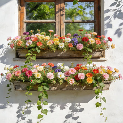 💫🌸Moss Rose🌿Perennial Flower Seeds With Plant Growth Supplement