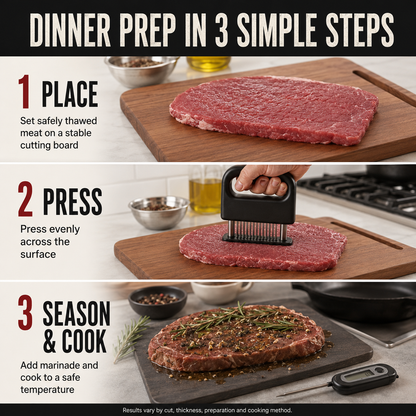 🥩Professional Spring-Loaded Meat Tenderizer