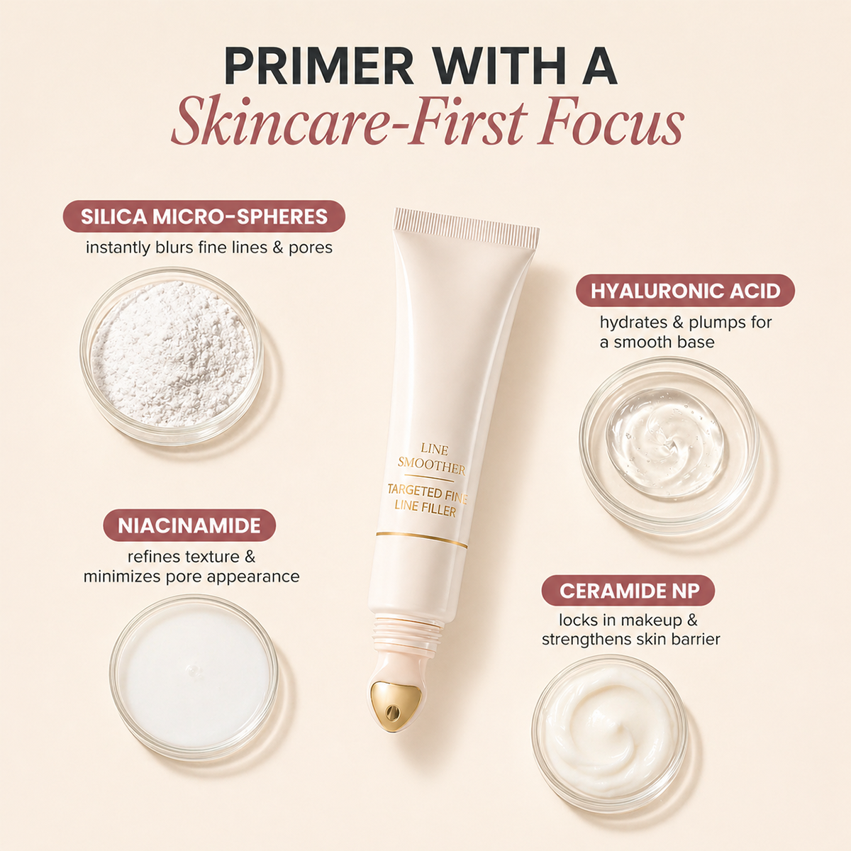 Precision Line Eraser Primer, Blur Fine Lines Makeup Base