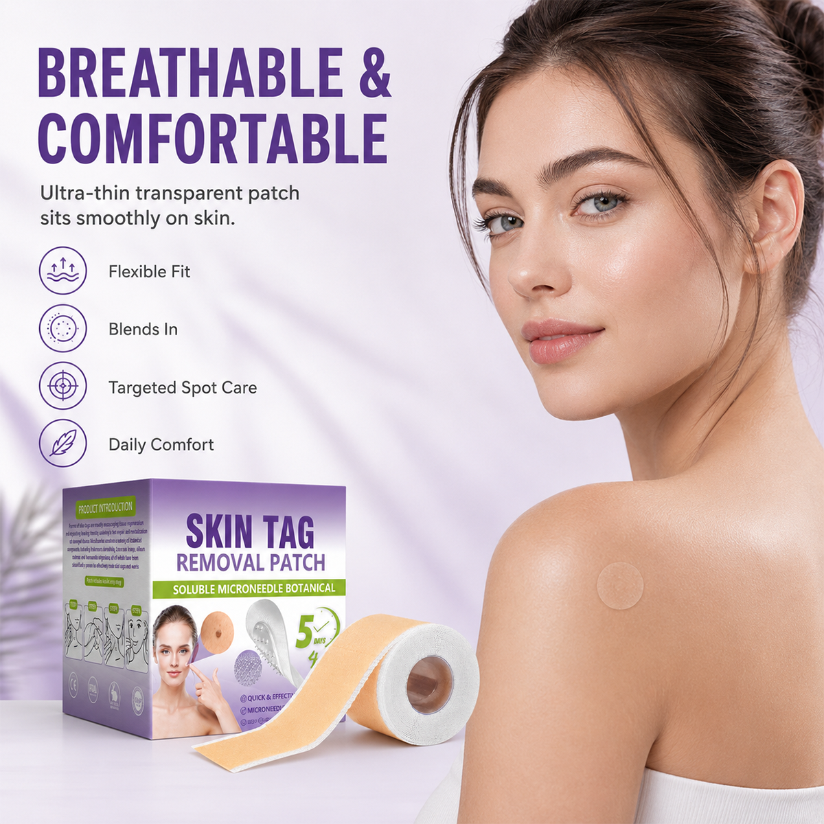 Botanical Micro-Point Skin Care Patches for Small Bumps