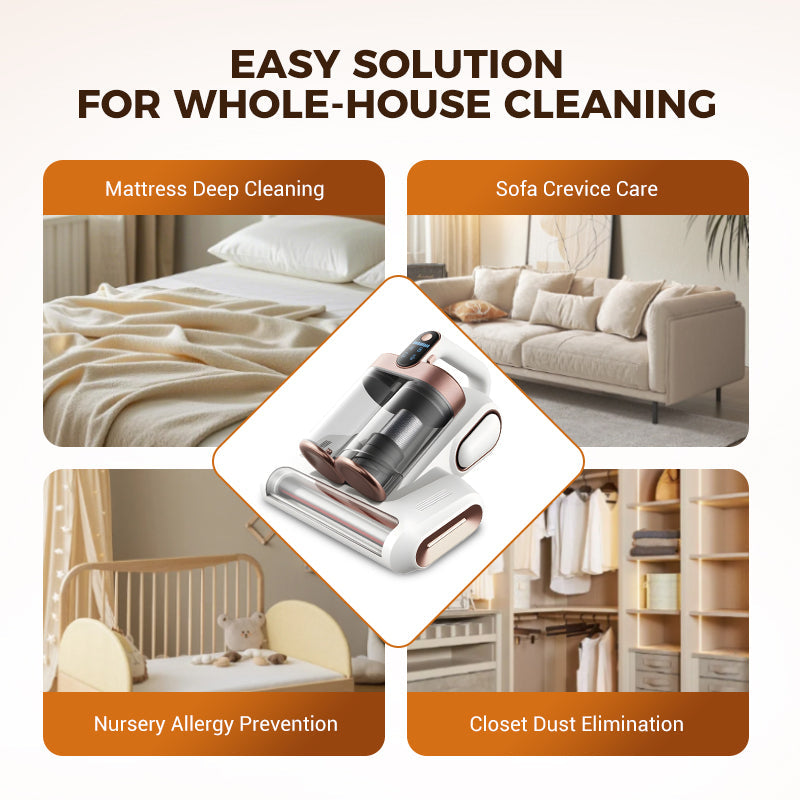 Deep Clean Mattress Vacuum – Removes Dust Mites, Germs & Hidden Allergens