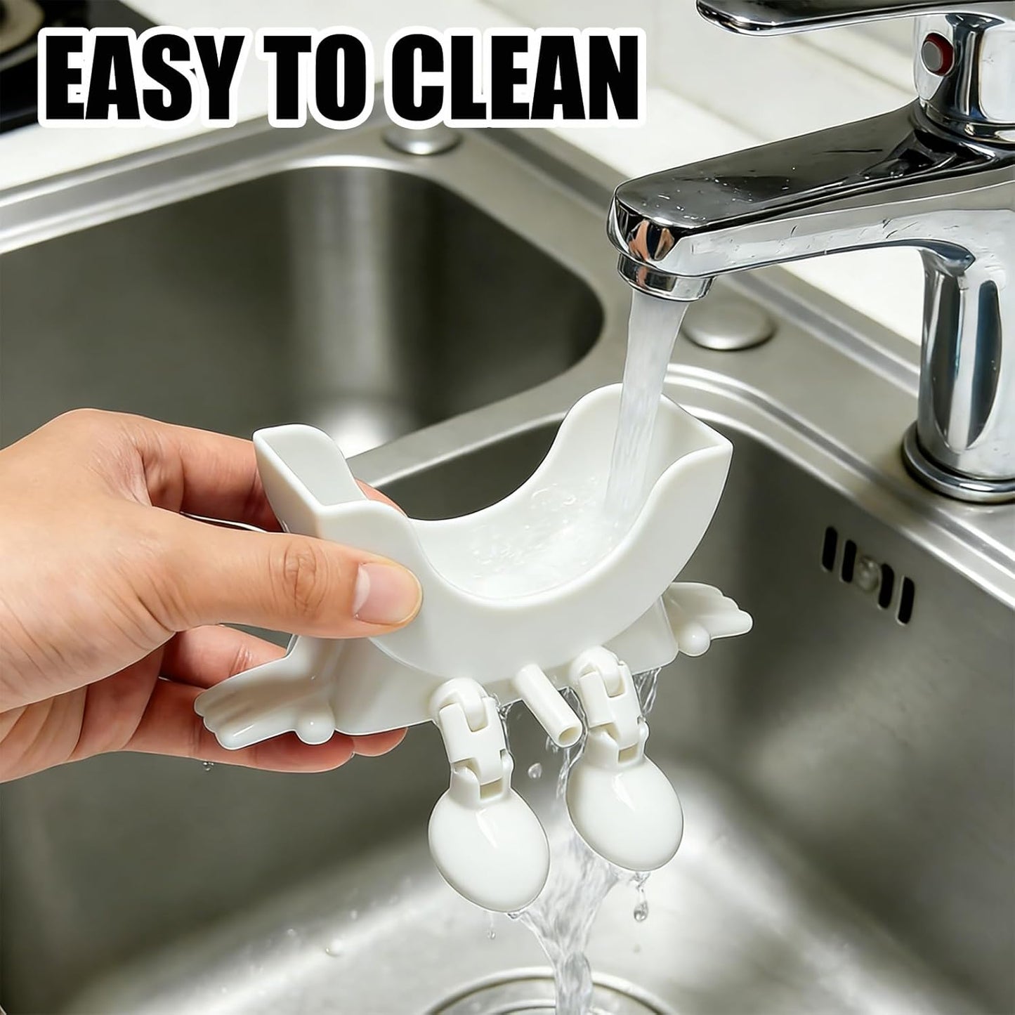 🔥🔥Cute Hanging Sponge Holder with Drainage,3D Printed Kitchen Funny Sponge Stand for Sink