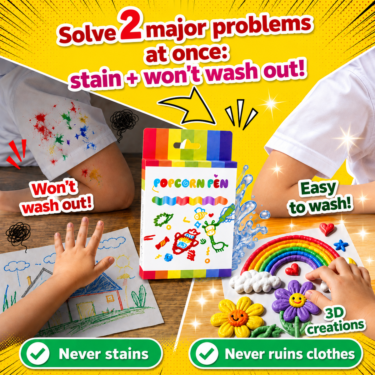 3D Drawing Pen - Turn 2D Art into 3D Creations, Creative DIY Tool