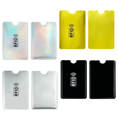 🛡️RFID-Blocking Card Sleeves – Slim Multi-Color Covers for Credit, Debit & ID Cards