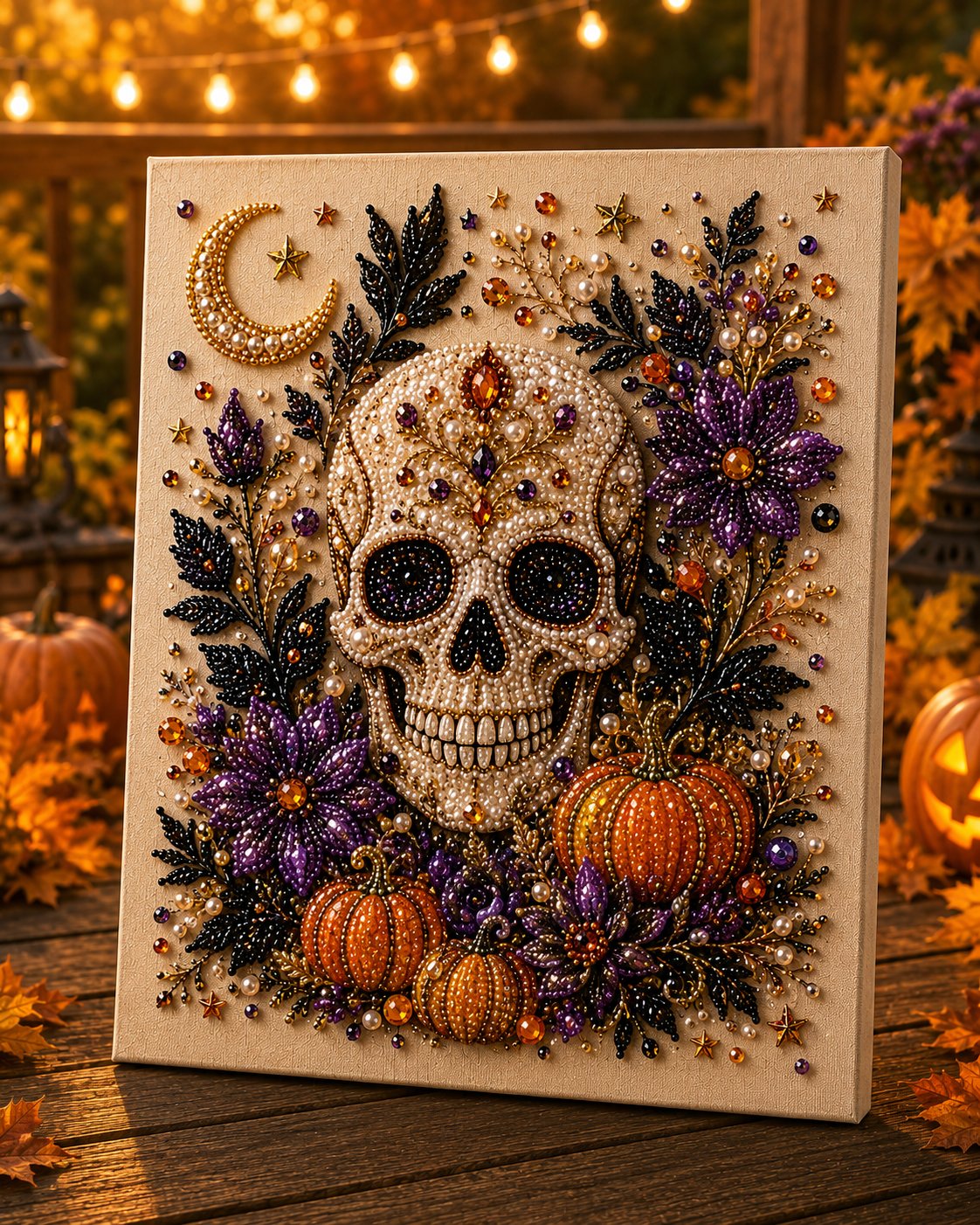 🎃✨Halloween DIY Pearl Art Craft Making Kit