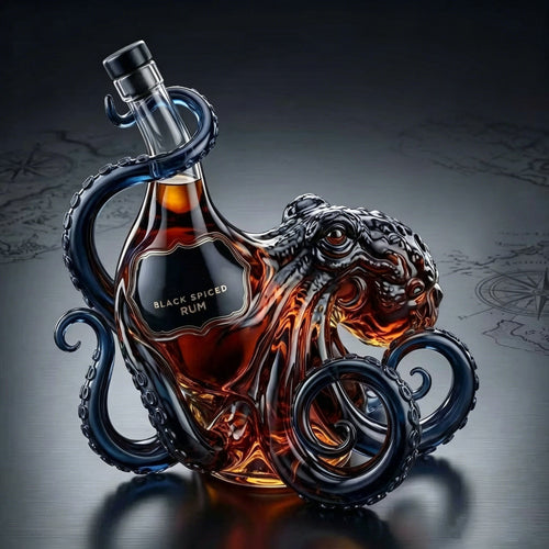 Rum Edition 3D Octopus Bottle