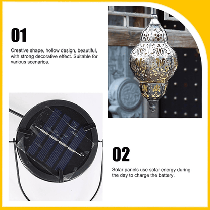 Baroque Style Solar Garden Lantern – Vintage Outdoor Light for Patio, Yard and Pathway Decor🏺