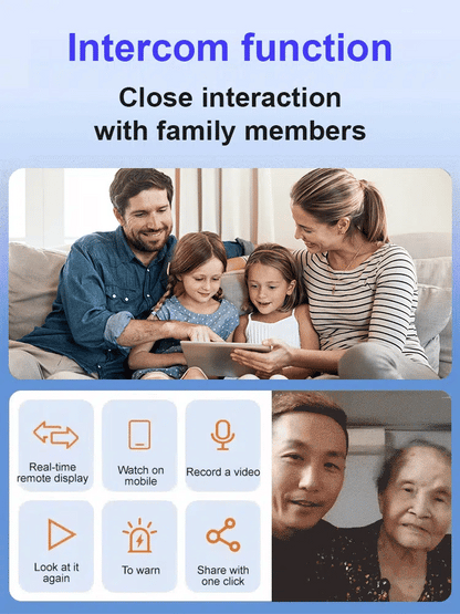 Portable Indoor Security Camera for Home Safety & Monitoring