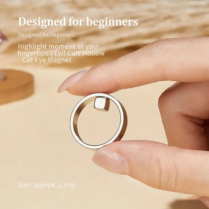 Hollow Ring Cat Eye Magnet For Nails, Easy Operation Nail Art Tool