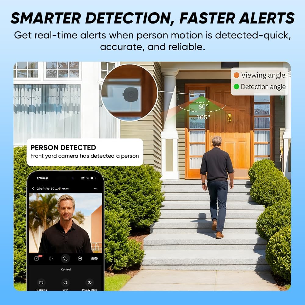Smart 2K Window Security Camera