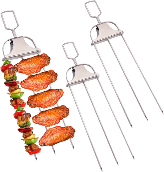 3-Way Stainless Steel BBQ Skewers