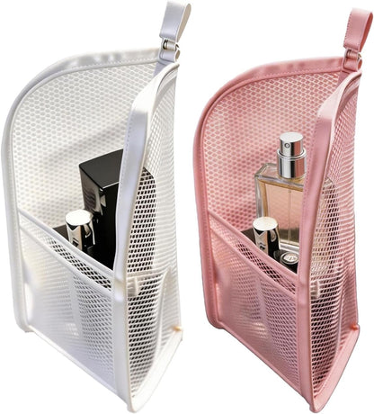 Free-Standing Clear Hanging Toiletry Bag, Foldable Waterproof EVA Cosmetic Organizer