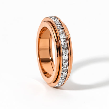 Crystal 360° Calming Spinner Ring
