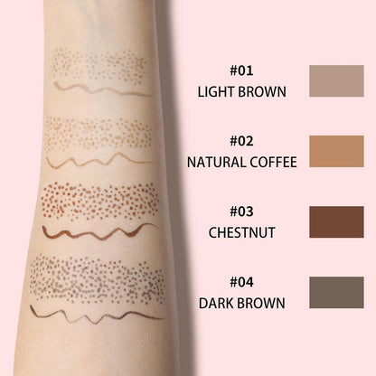 Dual-Ended Freckle Pen & Freckle Stamp - Precise 15° Curved Tip Makeup Waterproof & Smudge Proof, Long Lasting Faux Freckles Pencils