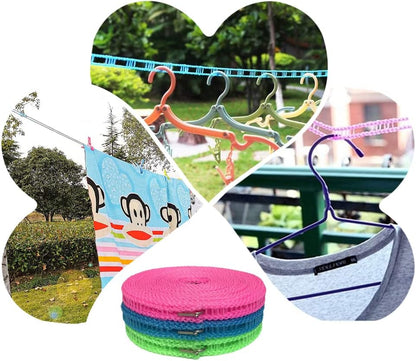 3-Pack Portable Travel Clotheslines – Wind-Resistant Laundry Lines for Indoor, Outdoor & Camping Use