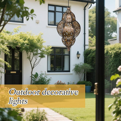Baroque Style Solar Garden Lantern – Vintage Outdoor Light for Patio, Yard and Pathway Decor🏺