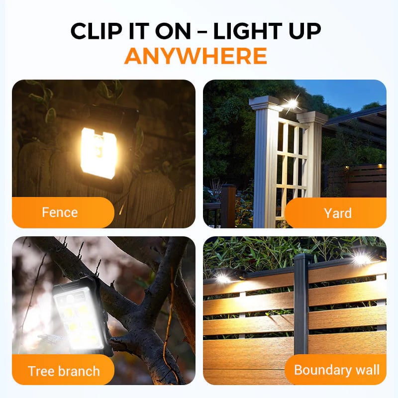 🔥Outdoor Solar Clip Light with Motion Sensor