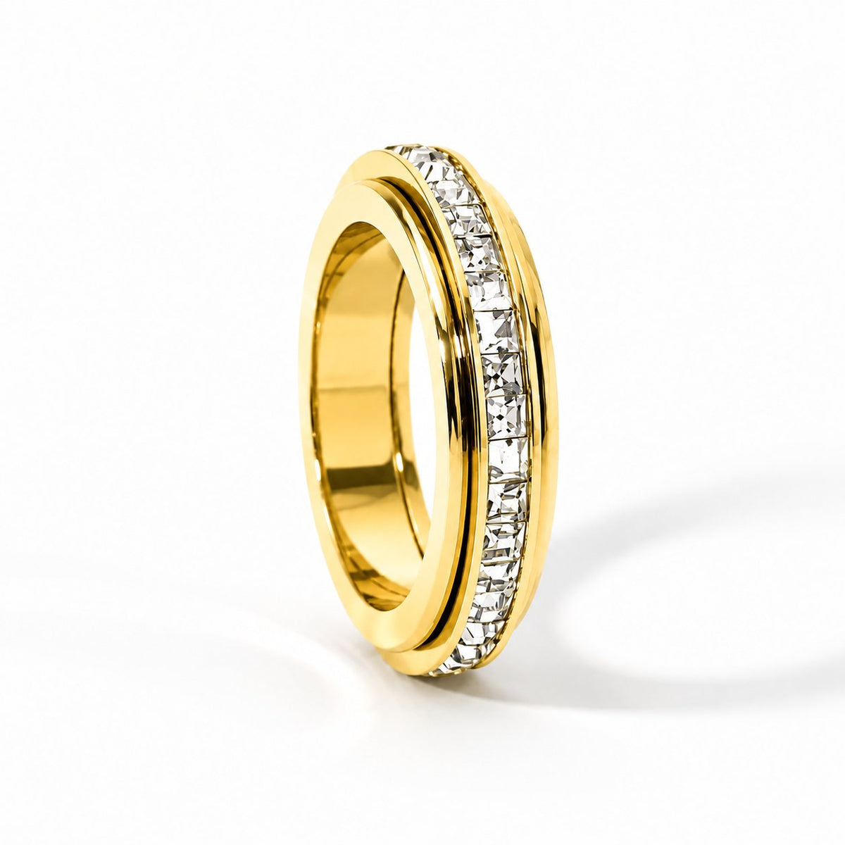 Crystal 360° Calming Spinner Ring