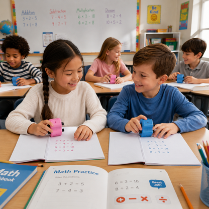 4-In-1 Math Practice Roller Stamp