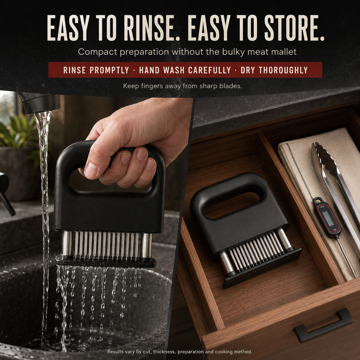 🥩Professional Spring-Loaded Meat Tenderizer