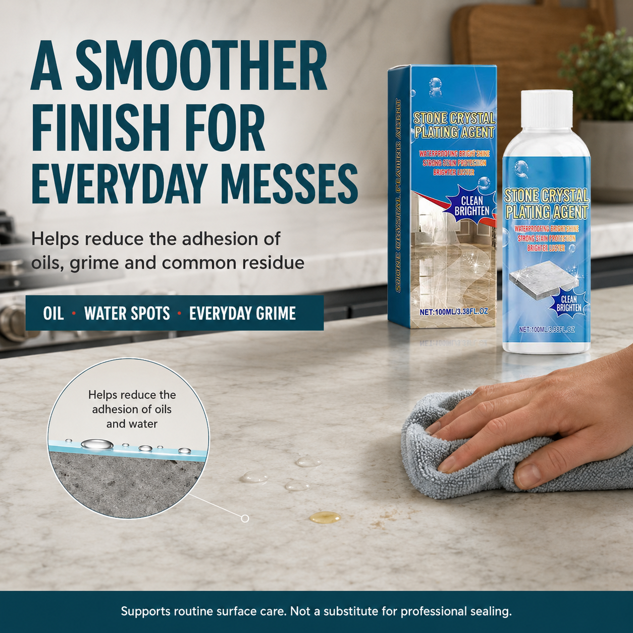 Stone Crystal Countertop Scratch Repair & Plating Agent