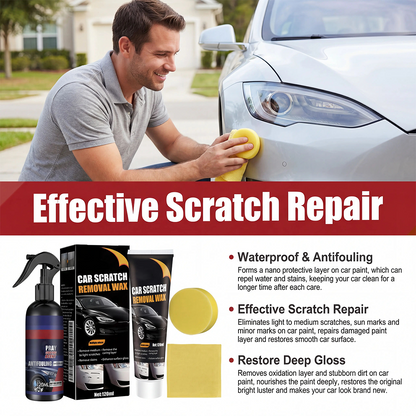 Car scratch repair wax, car paint protection polishing scratch remover & surface care cleaner