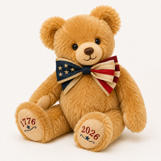 Patriotic 250th Anniversary-Inspired Collectible Teddy Bear