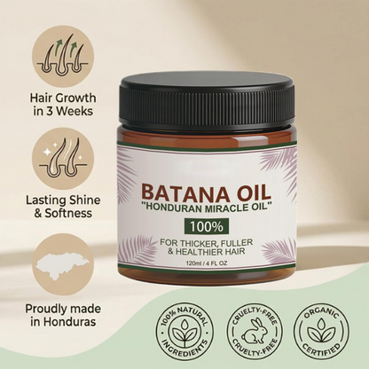 Batana Natural Hair Growth Oil,100% Pure Organic Batana,Prevents Loss for Men & Women