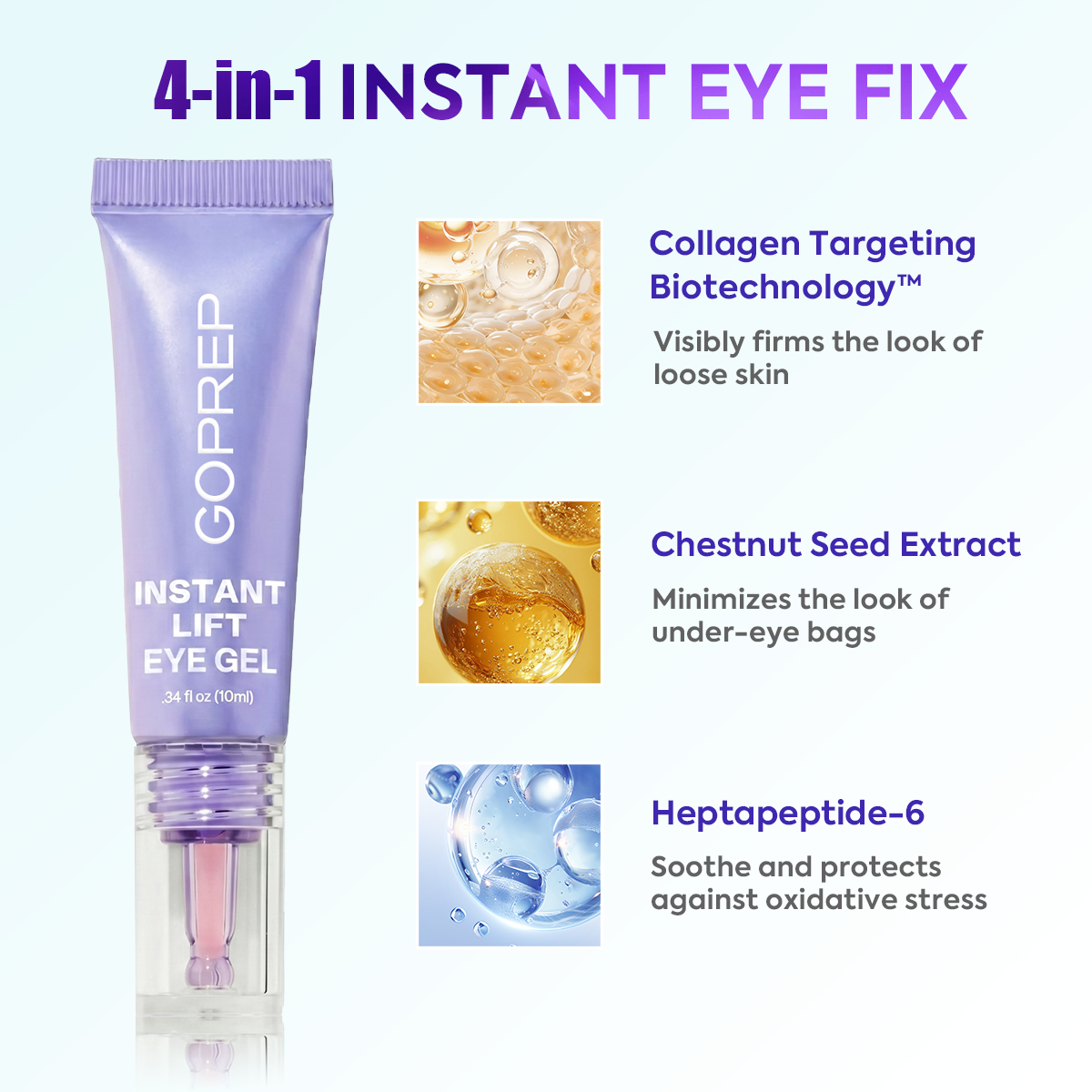 Long-lasting Lifting Eye Serum, Smooths Puffy Under-Eye Area