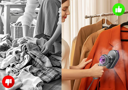 Portable Mini Steam Iron for Clothes Foldable Handheld Electric Ironer Wet Dry Garment Steamer Ironing Machine Travel Home Appli