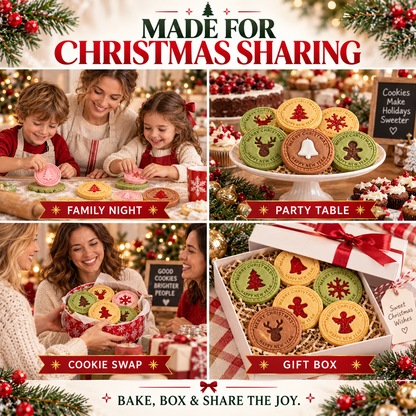 🔥Don’t Miss Out⚡Festive Christmas Cookie Cutter Set
