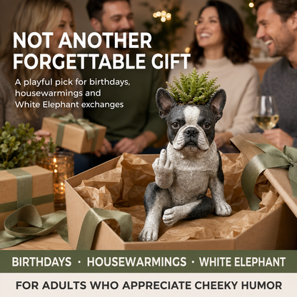 🐶Boston Terrier Planter — Instantly Infuse Your Plants with Personality 🌿