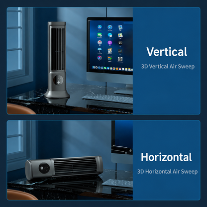 New Desktop USB Charging Small Fan Bladeless Tower Fan