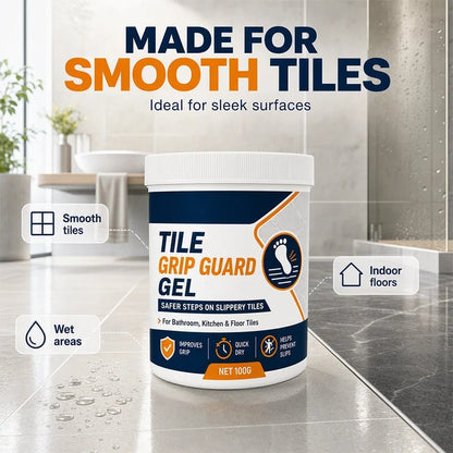 🏠💧Anti-Slip Tile Grip Gel – Reduces Slipperiness on Smooth Tiles, Quick-Dry Formula